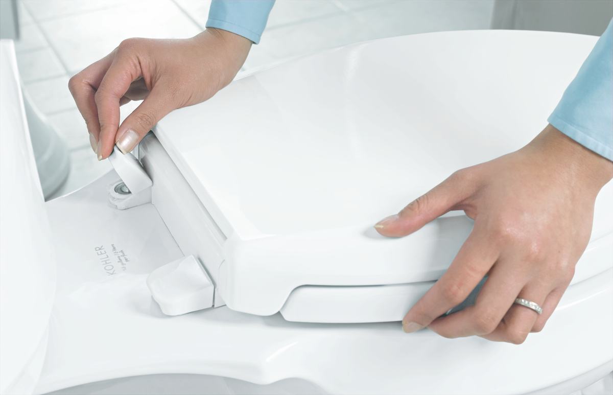 How To Remove Toilet Seat Kohler Installing A Bolt-On Toilet Seat - Efficient Plumbing